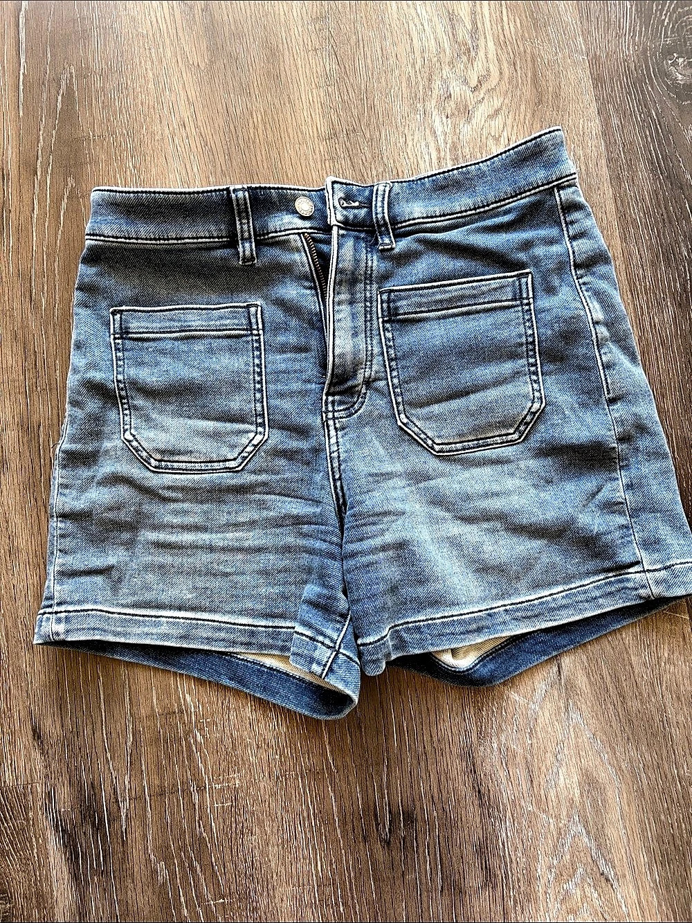 FAHERTY The Denim Short: Patch Pocket Edition Blue Jean Shorts